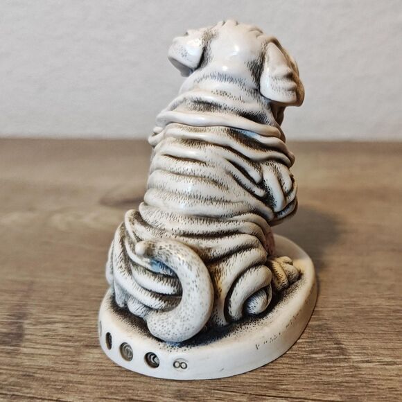 Vintage Harmony Kingdom Fusspot Shar Pei Treasure Jest Figure Made in England - Picture 5 of 13